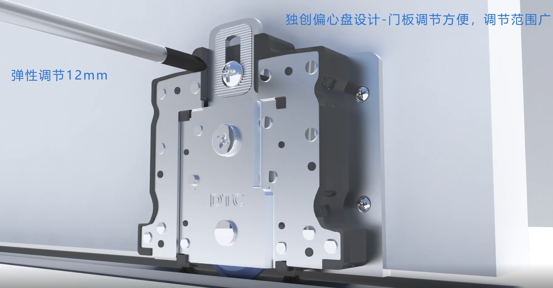 移趟星CSS系列趟門雙向阻尼明裝(zhuāng)式滑輪(用(yòng)于木(mù)門)